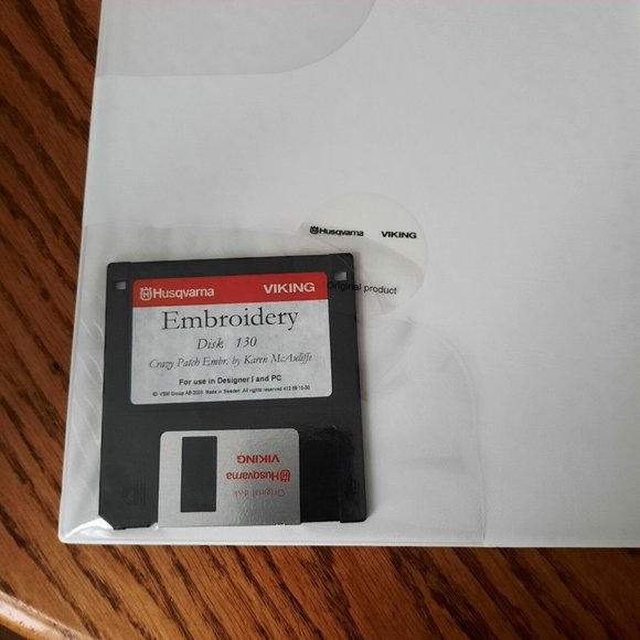 Husqvarna Viking Embroidery Crazy Patch Book And Disk For Designer 1 And PC #130 - Picture 4 of 5